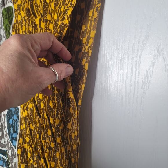 Womens House Dress ONE SIZE fits most Kaftan Beach CoverUp Cotton Colorful NEW - Picture 5 of 7